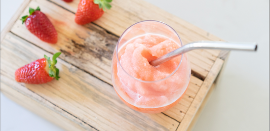 Frozeade with Fresh Strawberries